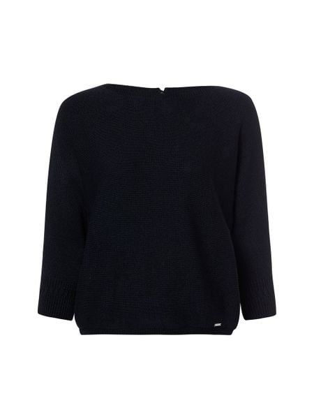 More & More Sweter z dzianiny Kobiety niebieski, 46. Niebieskie swetry klasyczne damskie MORE & MORE, z dzianiny, bez kołnierzyka. Za 179.95 zł.