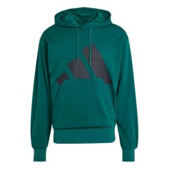 Bluza z kapturem adidas Essentials Big Logo. Zielone bluzy sportowe męskie Adidas, s, z bawełny. Za 258.00 zł.