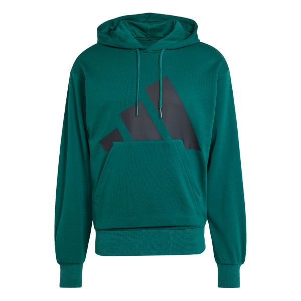 Bluza z kapturem adidas Essentials Big Logo. Zielone bluzy sportowe męskie Adidas, bez wzorów, z bawełny, casualowe, bez kołnierzyka, bez ramiączek. Za 242.20 zł.