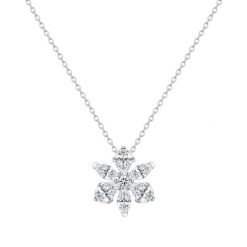 Rafaela Donata Łańcuszek Kwiat Srebro wysokiej próby Srebrny Naszyjniki 1 ct Damski. Szare naszyjniki damskie Rafaela Donata, srebrne. Za 259.99 zł.