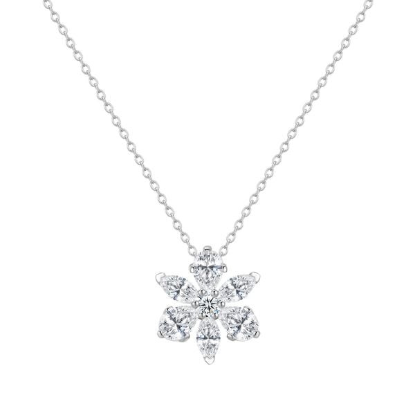 Rafaela Donata Łańcuszek Kwiat Srebro wysokiej próby Srebrny Naszyjniki 1 ct Damski. Szare naszyjniki damskie Rafaela Donata, srebrne. Za 259.99 zł.