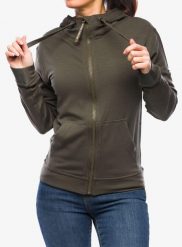 Bluza rozpinana damska Super.natural Solution Hoodie. Zielone bluzy z kapturem damskie Super.natural, l, z materiału. Za 609.39 zł.