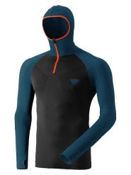 DYNAFIT Bluza funkcyjna "FT DRYARN WARM" w kolorze morsko-czarnym rozmiar: S/M. Czarne bluzy sportowe męskie Dynafit, m, z materiału. Za 183.59 zł.