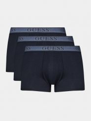 Guess Komplet 3 par bokserek Joe U4RG33 K6YW0 Granatowy. Niebieskie bokserki męskie Guess, z aplikacjami, z bawełny. Za 139.99 zł.