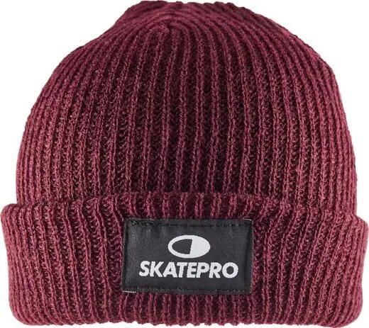 Odzież Beanies unisex SkatePro Czapka Beanie Czapka Beanie - Burgundy. Czerwona czapki męskie SKATEPRO, bez wzorów. Za 75.99 zł.