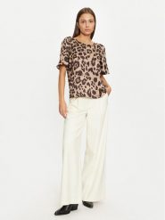 Vero Moda Bluzka Merle 10316600 Brązowy Regular Fit. Brązowe bluzki damskie Vero Moda, xs, bez wzorów, z syntetyku, bez kołnierzyka, bez ramiączek. Za 69.99 zł.