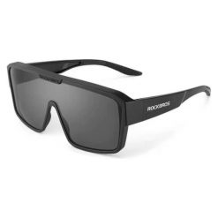 Okulary sportowe z polaryzacją UV400 ROCKBROS. Brązowe okulary przeciwsłoneczne męskie ROCKBROS, z materiału. Za 90.74 zł.