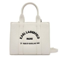 Torebka KARL LAGERFELD. Białe torebki klasyczne damskie Karl Lagerfeld, bez wzorów, bez dodatków. Za 649.99 zł.
