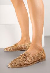 Brązowe Mokasyny Loafersy z Ażurową Cholewką Kolarila. Brązowe mokasyny damskie Born2be. Za 89.99 zł.