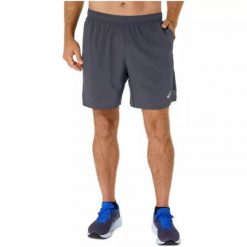 Pantalón Asics Core 7in. Szare szorty męskie Asics, bez wzorów, z materiału. Za 178.60 zł.