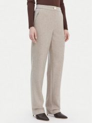 Armani Exchange Spodnie materiałowe XW000723 AF16146 M1088 Beżowy Regular Fit. Brązowe spodnie materiałowe damskie Armani Exchange, bez wzorów, z materiału. Za 889.99 zł.