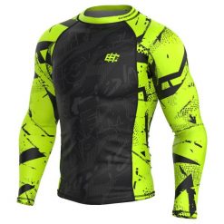 Koszulka sportowa męska Rashguard do MMA EXTREME HOBBY NEO. Zielone bielizna termoaktywna męska EXTREME HOBBY, m, bez wzorów, z bawełny. Za 209.00 zł.
