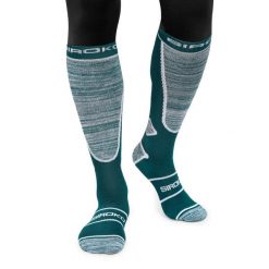 Skarpety narciarskie Sporty zimowe Siroko DAFFY Green Ducky. Niebieskie skarpetki damskie SIROKO, bez wzorów, z tkaniny. Za 127.00 zł.
