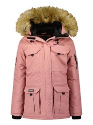 Geographical Norway Parka "Baliverne" w kolorze jasnoróżowym rozmiar: XXL. Różowe parki damskie Geographical Norway, xxl, z aplikacjami. Za 188.85 zł.