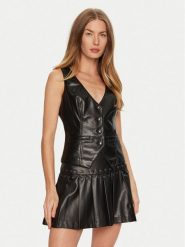 Guess Kamizelka New Fatima W4BH88 WF8P0 Czarny Slim Fit. Czarne kamizelki damskie Guess, xs, z syntetyku. Za 239.99 zł.