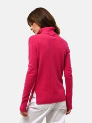Just Cashmere Kaszmirowy sweter "Lexie" w kolorze różowym rozmiar: L. Różowe golfy damskie Just Cashmere, l, bez wzorów, z kaszmiru, bez ramiączek. Za 283.08 zł.