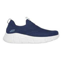 Buty Skechers Bobs B Flex - Frigid Edge 118107-NVY niebieskie. Niebieskie buty sportowe na co dzień męskie bez zapięcia. Za 380.97 zł.