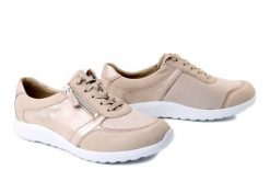 WALDLAUFER 815M01 414 095 fume desert lightgold, półbuty sportowe damskie. Brązowe półbuty damskie Waldlaufer, bez wzorów, sportowe, bez obcasa. Za 497.17 zł.