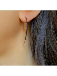 DI GIORGIO Pozłacane kolczyki z cyrkoniami rozmiar: onesize. Czarne kolczyki damskie DI GIORGIO, z cyrkonią, pozłacane, z zapięciem typu bigiel. Za 156.98 zł.