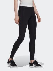 Adidas Legginsy sportowe w kolorze czarnym rozmiar: 36. Czarne legginsy damskie Adidas, bez wzorów, z materiału. Za 122.96 zł.