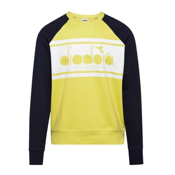 Bluza męska DIADORA SWEATSHIRT CREW SPECTRA. Żółte bluzy bez kaptura męskie Diadora, m. Za 99.99 zł.