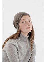 Just Cashmere Kaszmirowa czapka "Ginger" w kolorze brązowym rozmiar: onesize. Brązowe czapki zimowe damskie Just Cashmere, z kaszmiru. Za 121.99 zł.