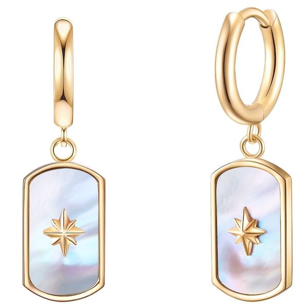 Valero Pearls Stal nierdzewna Masa perłowa Kolczyki 1 ct Damski. Białe kolczyki damskie Valero Pearls, z perłą, pozłacane. Za 239.99 zł.