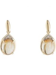 DIAMOND & CO Złote kolczyki-wkrętki "Fanaa" z diamentami rozmiar: onesize. Żółte kolczyki damskie Diamond & Co, z diamentem, złote. Za 1,370.99 zł.