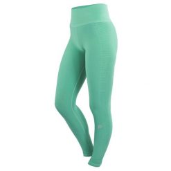 Legginsy damskie bezszwowe. Zielone legginsy damskie GUGGEN MOUNTAIN, m, bez wzorów, z elastanu. W wyprzedaży za 197.76 zł.