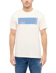 Męski T-Shirt Mustang Style Austin Whisper White 1016274 2013. Białe t-shirty męskie Mustang, m, bez wzorów, bez kołnierzyka. Za 69.99 zł.