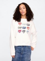 GAP Bluza w kolorze białym rozmiar: M. Białe bluzy bez kaptura damskie GAP, m. Za 105.38 zł.
