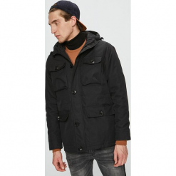 Brave Soul - Kurtka. Czarne kurtki męskie Brave Soul, l, bez wzorów, z poliesteru, z kapturem. W wyprzedaży za 169.90 zł.