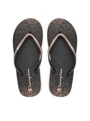 Champion Japonki Sparkling Slide S11688-CHA-KK005 Czarny. Czarne klapki damskie CHAMPION, bez wzorów, z syntetyku, bez obcasa. Za 59.99 zł.