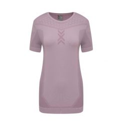 Koszulka multisportowa z krótkim rękawem damska X-Bionic X-Ential Lavender. Fioletowe t-shirty damskie XBIONIC, bez wzorów, bez kołnierzyka. W wyprzedaży za 185.00 zł.