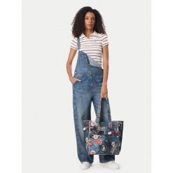 Torebka Tommy Jeans. Niebieskie torebki klasyczne damskie Tommy Jeans, bez wzorów, z jeansu, bez dodatków. Za 449.99 zł.