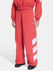 Adidas Spodnie dresowe Blocked Washed KD8791 Czerwony Loose Fit. Czerwone spodnie dresowe damskie Adidas, l, bez wzorów, z dresówki. Za 349.99 zł.