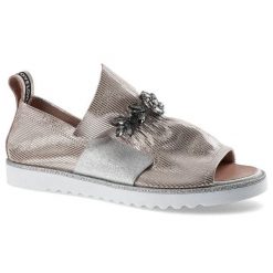 Półbuty damskie Lanqier, z elastycznymi wstawkami dekoracyjną aplikacją biżuteryjną na podbiciu oraz lekką podeszwą, różowe, 46C0812. Czerwone półbuty damskie Lanqier, z aplikacjami, z materiału, bez obcasa. Za 179.00 zł.