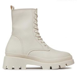 Trapery Tamaris. Białe trapery damskie Tamaris, bez obcasa. Za 379.99 zł.