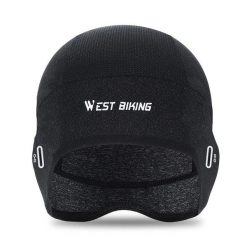 Czapka letnia chłodząca z jedwabiu lodowego czarna/szara. Szare czapki męskie WEST BIKING, na lato, bez wzorów, z jedwabiu, eleganckie. Za 58.16 zł.