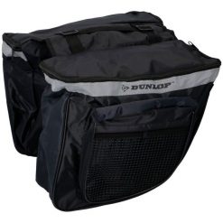 Torba rowerowa podwójna na bagażnik sakwa Dunlop 26l. Niebieskie torebki klasyczne damskie Dunlop, bez wzorów, bez dodatków. Za 39.49 zł.