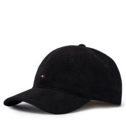 Czapka z daszkiem Tommy Hilfiger. Czarne czapki z daszkiem damskie Tommy Hilfiger, bez wzorów. Za 209.99 zł.