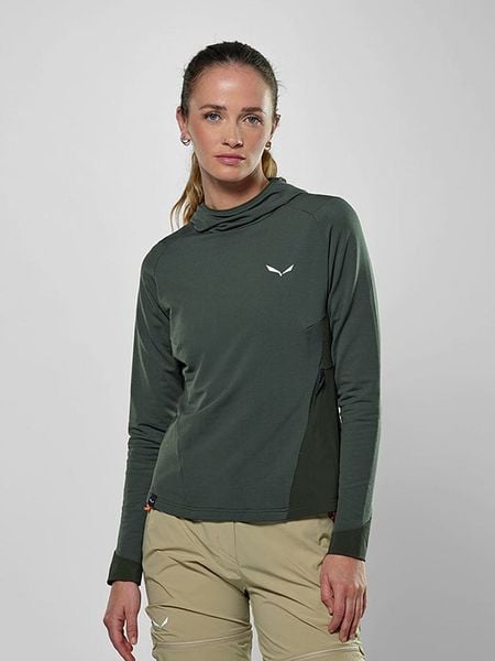 Salewa Koszulka funkcyjna "Puez AM" w kolorze khaki rozmiar: 38. Brązowe bluzki sportowe damskie Salewa, bez kołnierzyka, bez ramiączek. Za 334.95 zł.