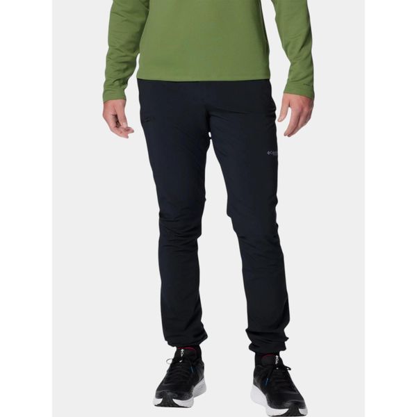 Spodnie turystyczne męskie Columbia Triple Canyon II. Czarne spodnie materiałowe męskie Columbia, bez wzorów, sportowe. W wyprzedaży za 330.65 zł.