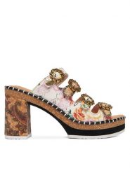 Laura Vita Klapki Naomio 10 Beżowy. Brązowe klapki damskie Laura Vita, bez wzorów, ze skóry, bez obcasa. Za 439.99 zł.