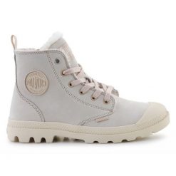 Buty Palladium Pampa Hi Zip Wl 95982-271-M szare. Szare buty sportowe na co dzień damskie bez wzorów, z materiału. Za 744.13 zł.