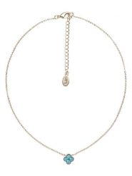 U.S. Polo Assn. Pozłacany naszyjnik z turkusem - dł. 36 cm rozmiar: onesize. Niebieskie naszyjniki damskie U.S. Polo Assn., metalowe. Za 69.99 zł.