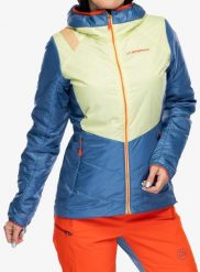 Kurtka ocieplana damska La Sportiva Mythic Primaloft Jkt. Niebieskie kurtki narciarskie i snowboardowe damskie La Sportiva, xs, bez wzorów, z materiału, bez kaptura, narciarskie, primaloft. Za 923.99 zł.