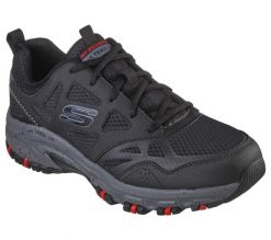 Buty trekkingowe męskie Skechers Hillcrest. Czarne buty trekkingowe męskie Skechers, z materiału, bez zapięcia. Za 327.00 zł.