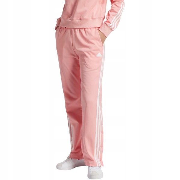 Spodnie damskie adidas Iconic Wrapping 3-Stripes Snap IX1119. Czarne spodnie materiałowe damskie Adidas, bez wzorów, z bawełny. Za 238.00 zł.