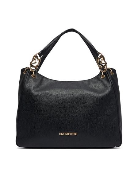 LOVE MOSCHINO Torebka JC4014PP1PLB0000 Czarny. Czarne torebki klasyczne damskie Love Moschino, bez wzorów, ze skóry, bez dodatków. Za 958.99 zł.
